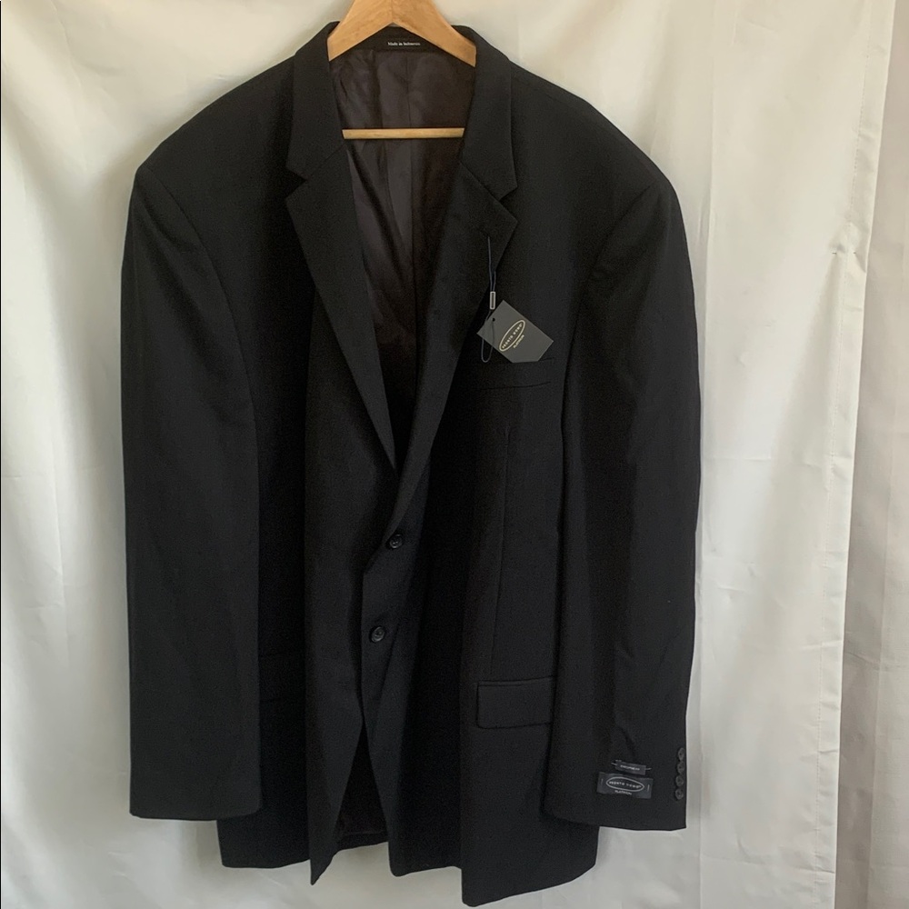PRONTO UOMO 100% Lightweight Wool black 60L NWT.